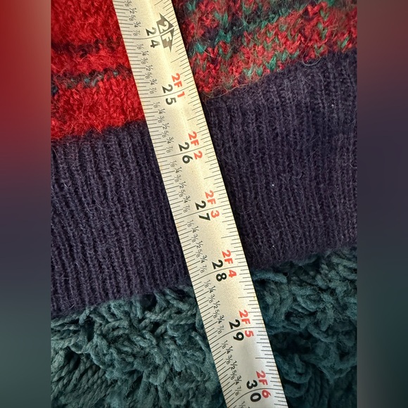 Vintage Colter Bay International Plaid Cardigan Sweater with Gold Buttons Size L - Picture 5 of 15